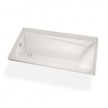 Maax Canada 105550-R-103-007 - Exhibit IF DTF 59.75 in. x 31.875 in. Alcove Bathtub with Aeroeffect System Right Drain in Biscuit