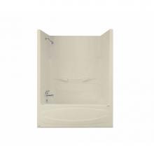 Maax Canada 105621-SR-000-004 - Figaro II 59.25 in. x 33 in. x 76.25 in. 2-piece Tub Shower with Right Drain in Bone