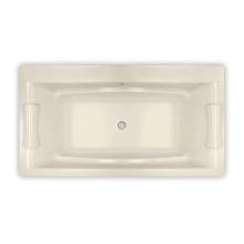Maax Canada 105743-054-004 - Optik C 66 in. x 36 in. Drop-in Bathtub with Hydrofeel System Center Drain in Bone