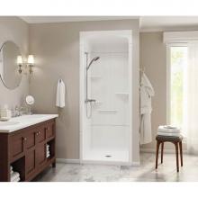 Maax Canada 105918-S-000-001 - Camelia SHR 36 in. x 36.5 in. x 88 in. 3-piece Shower with Roof Cap No Seat, Center Drain in White