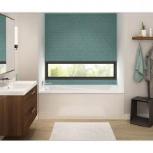 Maax Canada 106171-R-103-001 - Exhibit 6036 IF Acrylic Alcove Right-Hand Drain Aeroeffect Bathtub in White
