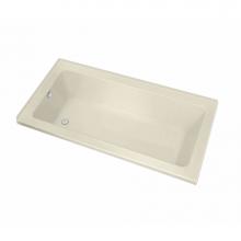 Maax Canada 106202-R-103-004 - Pose IF 59.625 in. x 31.625 in. Corner Bathtub with Aeroeffect System Right Drain in Bone