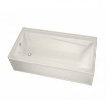 Maax Canada 106228-R-103-007 - Exhibit IFS DTF 59.875 in. x 36 in. Alcove Bathtub with Aeroeffect System Right Drain in Biscuit