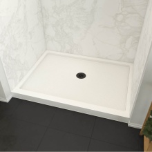 Maax Canada 107962-501-001-000 - Roka 4836 Acrylic Alcove Shower Base in White with Center Drain