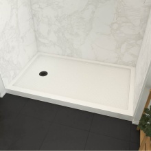 Maax Canada 107932-501-001-001 - Roka 6036 Acrylic Alcove Shower Base in White with Left-Hand Drain