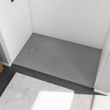 Maax Canada 107914-000-326-000 - Stonea 6032 Solid Surface Universal Shower Base in Grey with End Drain