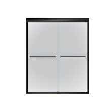 Maax Canada 139665-978-340-000 - Tonik 55-59 x 71 in. 6 mm Bypass Shower Door for Alcove Installation with Frost Glass in Matte Bla