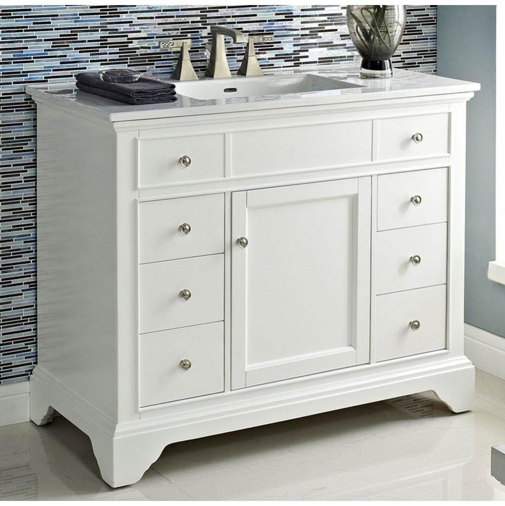 Framingham 42'' Vanity - Polar White