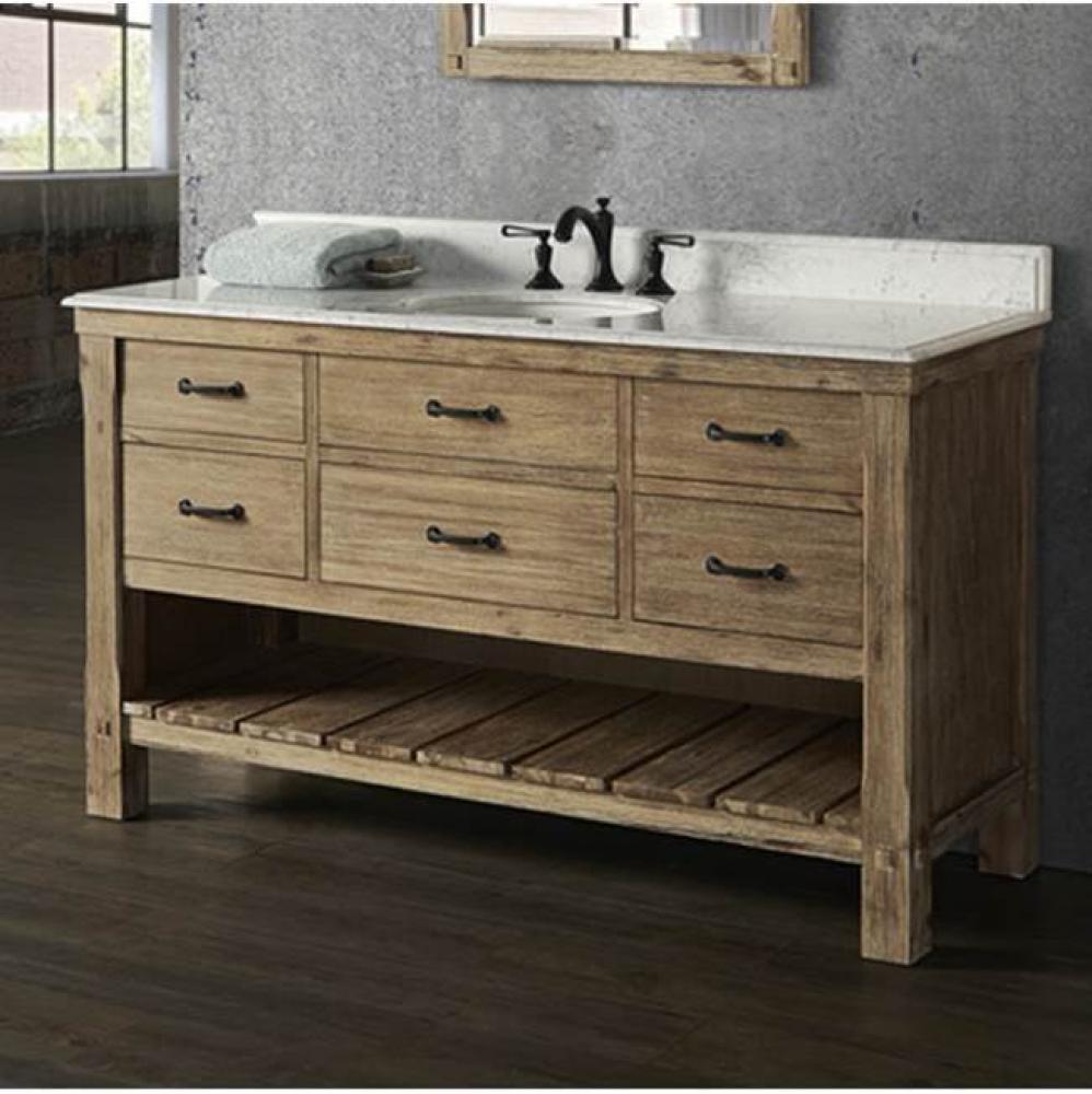 Napa 60'' Open Shelf Vanity - Sonoma Sand