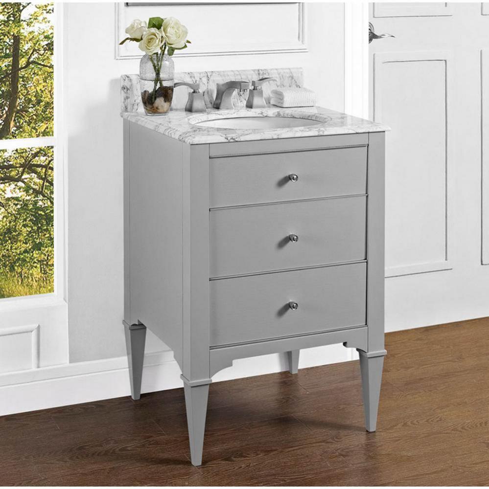 Charlottesville w/Nickel 24'' Vanity - Light Gray
