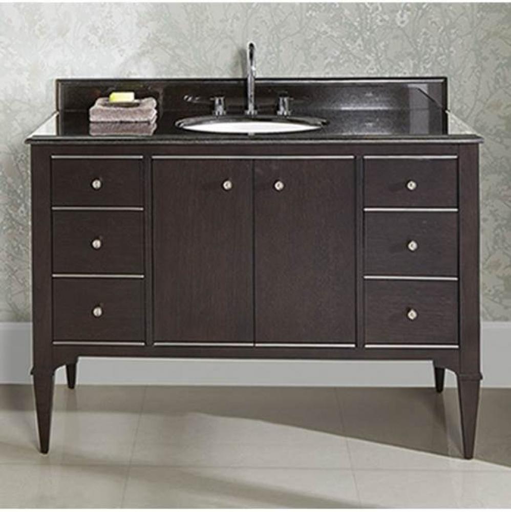 Charlottesville w/Nickel 48'' Vanity - Door - Vintage Black
