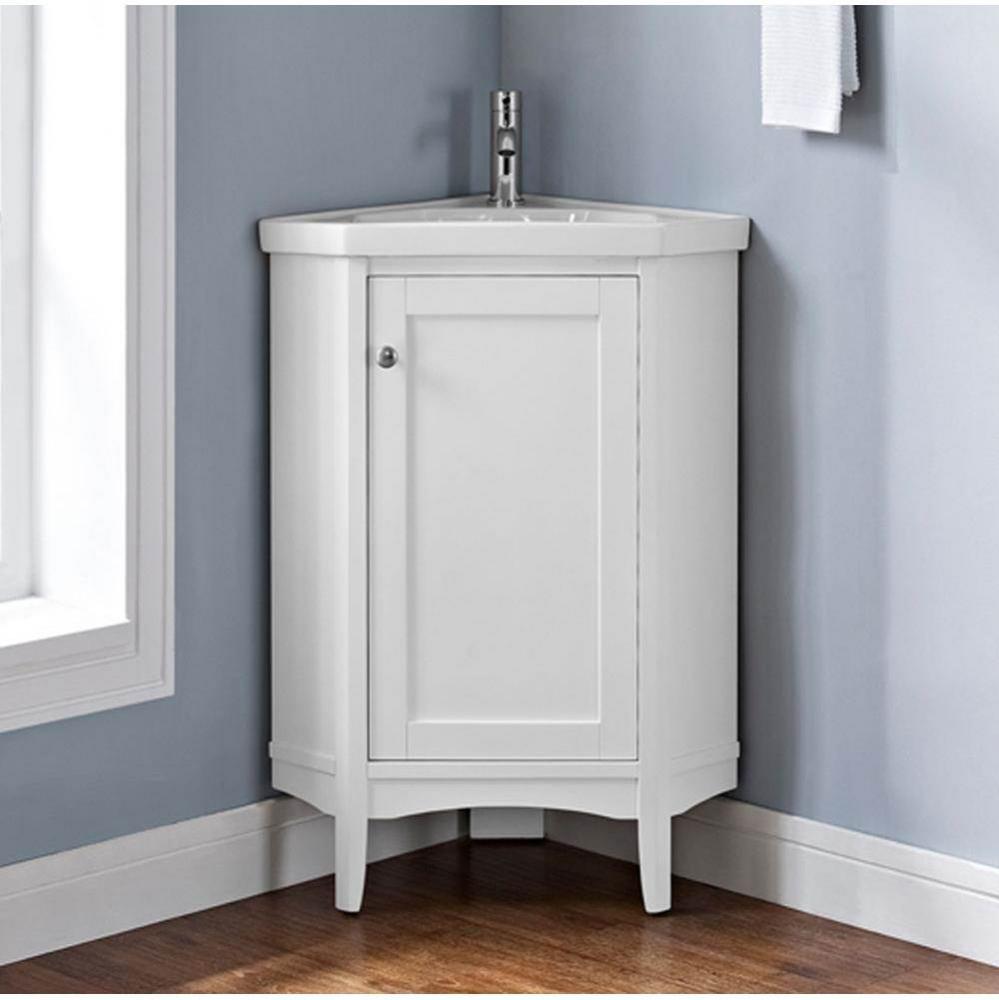 Shaker Americana 26'' Corner Vanity - Polar