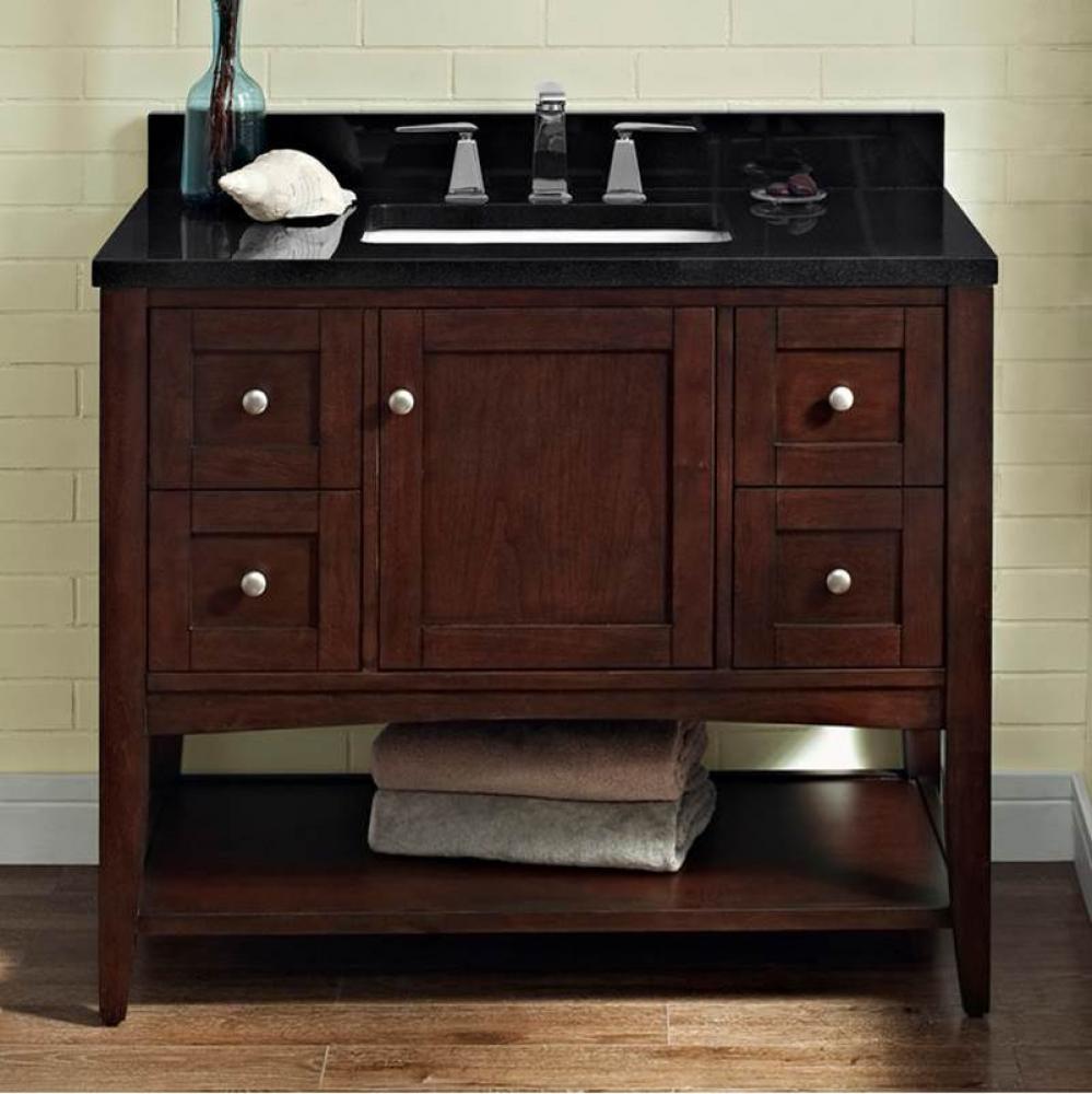 Shaker Americana 42'' Open Shelf Vanity - Habana