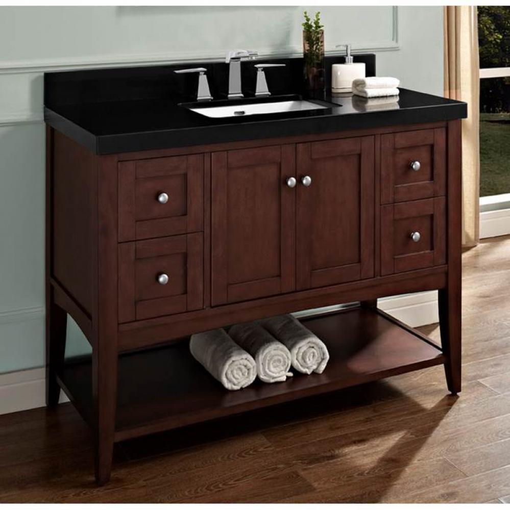 Shaker Americana 48'' Open Shelf Vanity - Habana