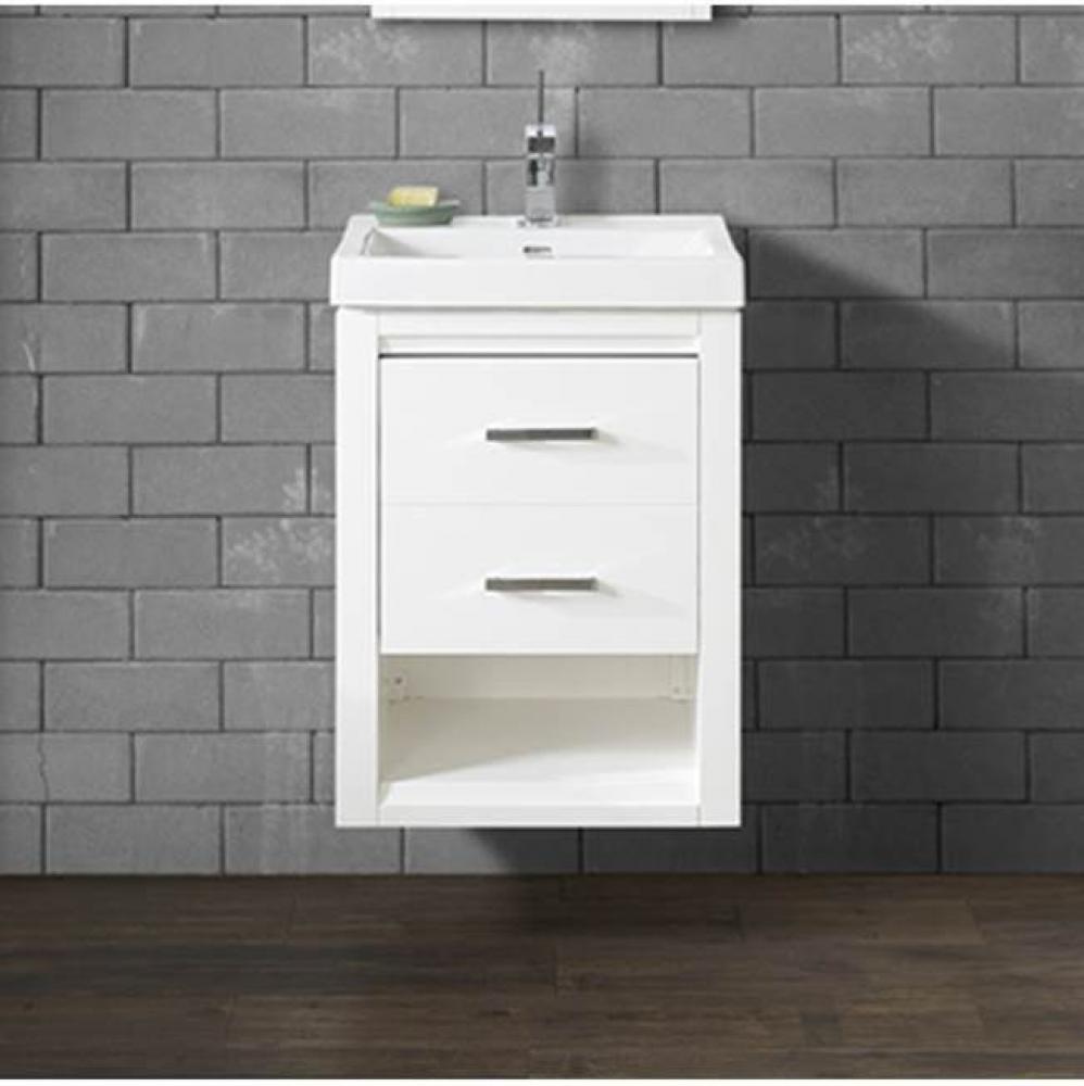 Studio One 21x18'' Wall Mount Vanity - Glossy White