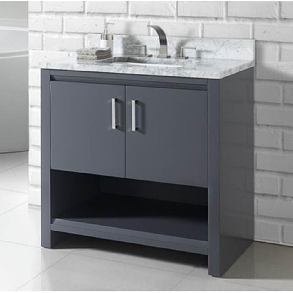 Studio One 36'' Vanity - Glossy Pewter