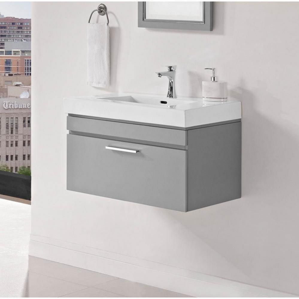 Metropolitan 30'' Wall Mount Vanity and Sink