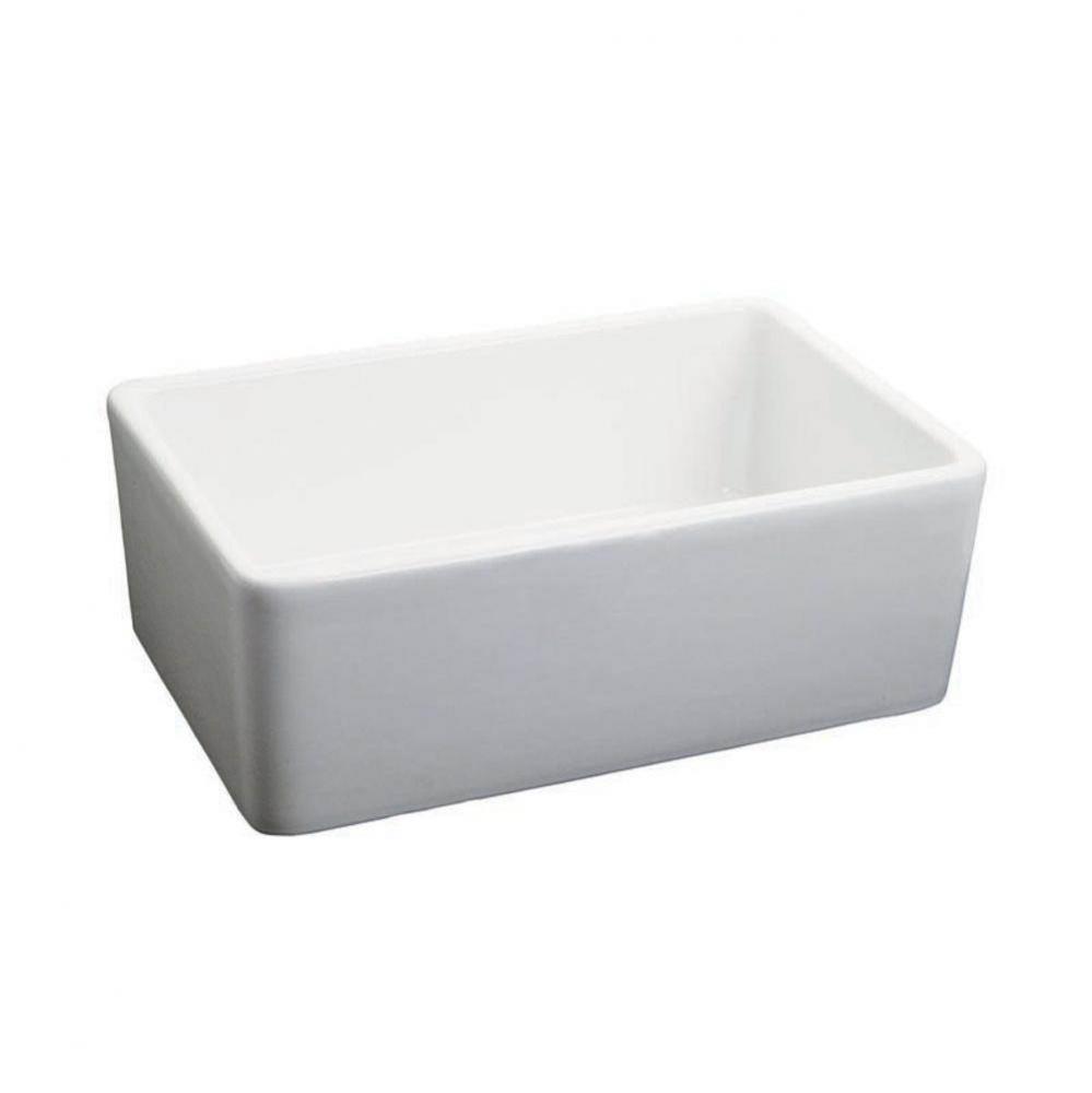 24x16'' Fireclay Apron Sink - White