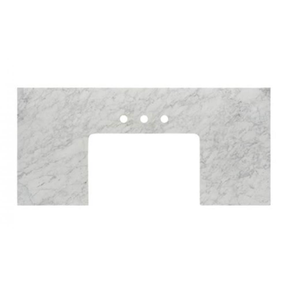 3cm (1-1/4'') 49.5x23'' White Carrera (WC) Marble Farmhouse