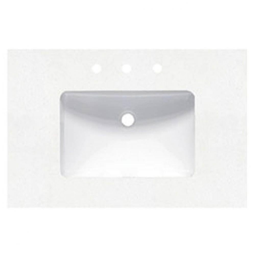 2inch - 30'' Blizzard (BZ) Quartz Top - 8'' widespread