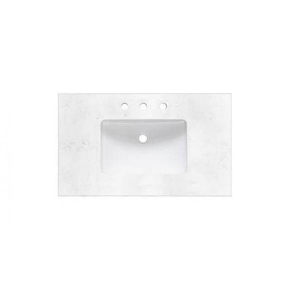 2inch - 36'' Carrera (CQ) Quartz Top - 8'' widespread