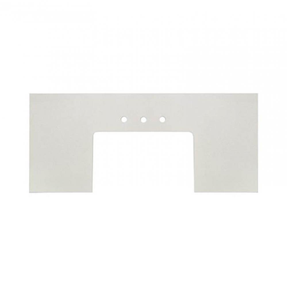 3cm (1-1/4'') 49.5x23'' Blizzard (BZ) Quartz Farmhouse Top - 8'' wid