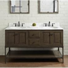 Fairmont Designs Canada 1401-6021D - Toledo 60'' Double Bowl Vanity - Door - Driftwood Gray