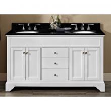 Fairmont Designs Canada 1502-V6021D - Framingham 60'' Double Bowl Vanity - Polar White