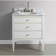 Fairmont Designs Canada 1509-V30 - Charlottesville w/Brass 30'' Vanity - Polar White