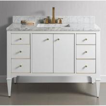 Fairmont Designs Canada 1509-V48A - Charlottesville w/Brass 48'' Vanity - Door - Polar White