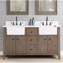 Fairmont Designs Canada 1516-FV60DA - River View 60'' Double bowl Farmhouse Vanity - Coffee Bean