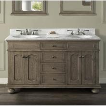 Fairmont Designs Canada 1535-V6021D - Oakhurst 60'' Double Bowl Vanity - Antique Grey