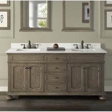 Fairmont Designs Canada 1535-V7221D - Oakhurst 72'' Double Bowl Vanity - Antique Grey