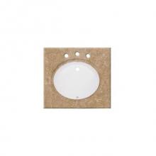 Fairmont Designs Canada T-2522EL - (3/4'') 25'' Emperador Lite (EL) Marble Top - 8''