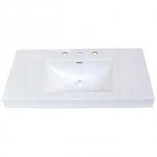 Fairmont Designs Canada S-11036W8 - 36x18'' White Ceramic Sink