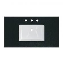 Fairmont Designs Canada T3-S3622BA - 3cm (1-1/4'') 36'' Black Absolute (BA) Granite Top - 8'' widespread