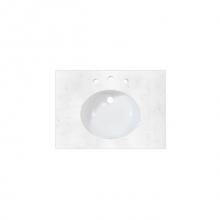 Fairmont Designs Canada TQ-R3122CQ8 - 2cm (3/4'') 31'' Carrera (CQ) Quartz Top - 8'' widespread