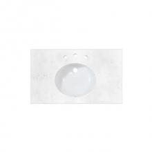 Fairmont Designs Canada TQ-R3722CQ8 - 2cm (3/4'') 37'' Carrera (CQ) Quartz Top - 8'' widespread