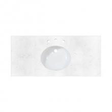 Fairmont Designs Canada TQ-R4922CQ8 - 2cm (3/4'') 49'' Carrera (CQ) Quartz Top - 8'' widespread