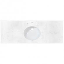 Fairmont Designs Canada TQ-R6122CQ8 - 2cm (3/4'') 61'' Single Bowl Carrera (CQ) Quartz Top - 8'' widesprea