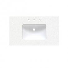 Fairmont Designs Canada TQ-S4222CQ8 - 2inch - 42'' Carrera (CQ) Quartz Top - 8'' widespread