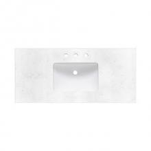 Fairmont Designs Canada TQ2-S4922CQ8 - 2cm (3/4'') 49'' Carrera (CQ) Quartz Top - 8'' widespread