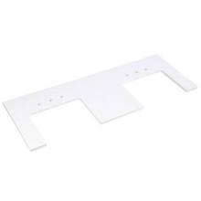 Fairmont Designs Canada TQ3-FV6223DBZ8 - 3cm (1-1/4'') 61.5x23'' Double Bowl Blizzard (BZ) Quartz Farmhouse Top - 8&apo