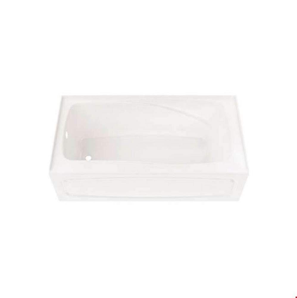 JUNA bathtub 30x60 with Tiling Flange and Skirt, Right drain, Whirlpool/Activ-Air, Biscuit JUNA306