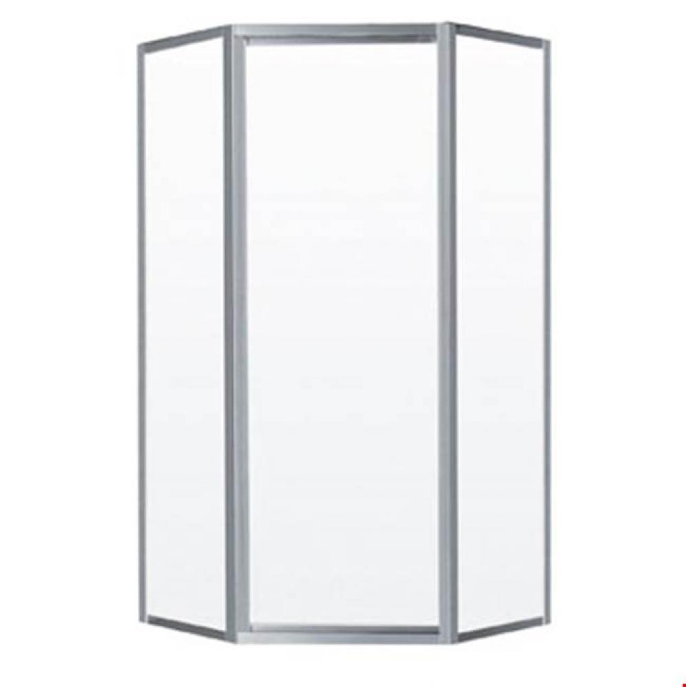 Ovada Neo-Angle 38 x 38 x 70 in. 4 mm Pivot Shower Door for Corner Installation with Clear Glass i