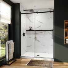 Neptune Entrepreneur Canada 220289-900-340-000 - Axion 56 1/2-59 x 78 3/4 in. 8 mm Sliding Shower Door with Towel Bar for Alcove Installation with