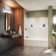 Neptune Entrepreneur Canada 220364-000-002-222 - Galatea TS6032 AcrylX™ Alcove Right Hand Drain One-Piece Tub Shower in White