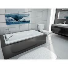Neptune Entrepreneur Canada 220177-E-131-001 - Zenya 6032 AFR Acrylic Drop-In End Drain Whirlpool & Activ-air Bathtub in White