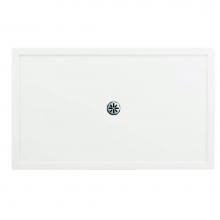 Neptune Entrepreneur Canada 220101-503-001-000 - Zen 6036 Acrylic Corner Right Shower Base in White with Center Drain
