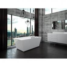 Neptune Rouge Canada 15.21812.000020.10 - Freestanding One Piece Amaze 32X60, Rectangle, Mass-Air, Chrome Drain, White